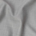 قماش كتان رمادي فاتح مخلوط بتصميم سادة، عرض 140 سم، الهند - D25547