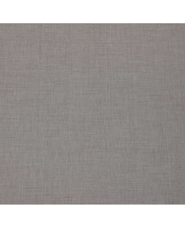 Light Brown Blended Linen Fabric Plain Solid Design, 140 Cms Width, India-D25543