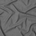 قماش كتان رمادي داكن مخلوط بتصميم سادة، عرض 140 سم، الهند - D25546