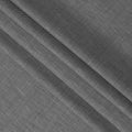 قماش كتان رمادي داكن مخلوط بتصميم سادة، عرض 140 سم، الهند - D25546