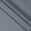 قماش كتان أزرق فولاذي مخلوط بتصميم سادة، عرض 140 سم، الهند - D25544