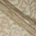Sage Green Abstract Pattern Silk Chiffon Fabric with Metallic Lurex, 110 Cms, South Korea-D25506