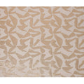 Beige Abstract Pattern Silk Chiffon Fabric with Metallic Lurex, 110 Cms, South Korea-D25509