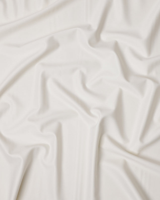 Ivory Premium Super 120's Italian All Wool Suiting Fabric, 4.0 Mtrs, Width 150 Cms, Made in Italy-D25013