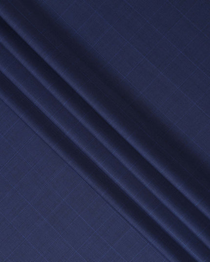 Super 130 Blue Italian Wool Suiting Fabric 150cm