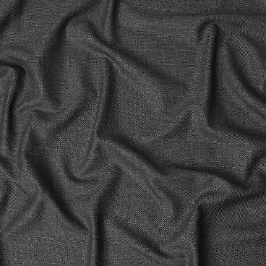 Super 130 Charcoal Italian Wool Suiting Fabric 150cm