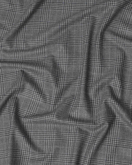 Super 120 Grey Italian Wool Suiting Fabric 150cm