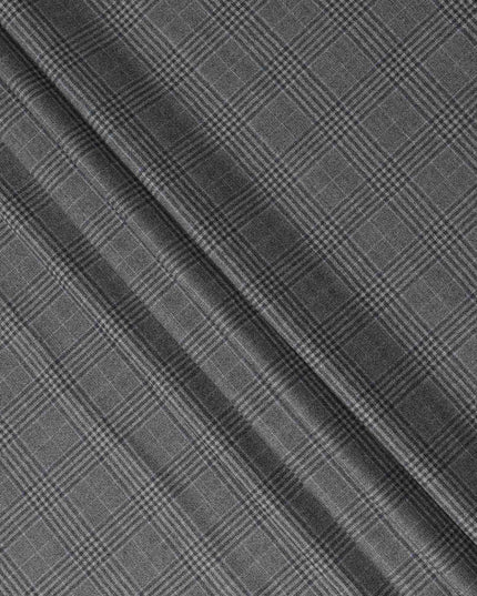 Super 120 Grey Italian Wool Suiting Fabric 150cm