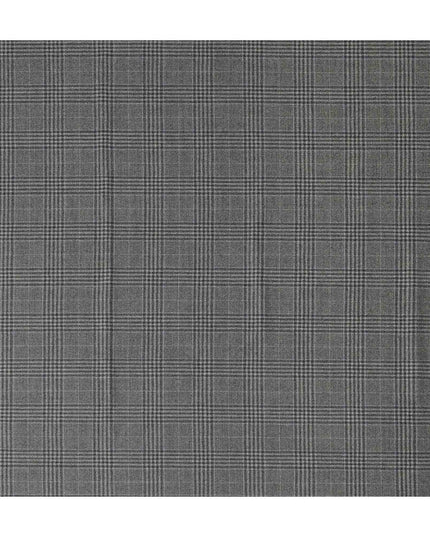 Super 120 Grey Italian Wool Suiting Fabric 150cm