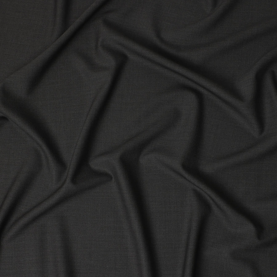Super 150 Charcoal Italian Wool Suiting Fabric 150cm