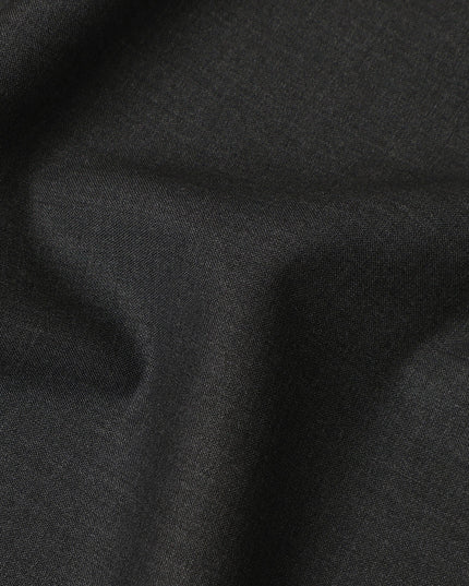 Super 150 Charcoal Italian Wool Suiting Fabric 150cm