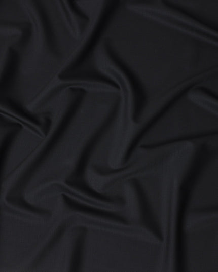 Super 150 Black Italian Wool Suiting Fabric 150cm