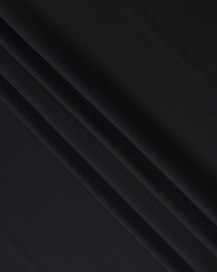 Super 150 Black Italian Wool Suiting Fabric 150cm
