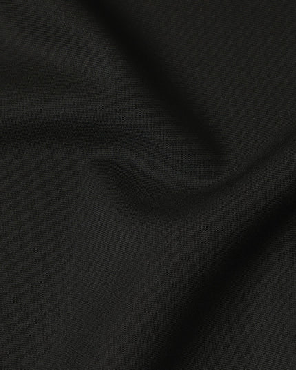 Super 130 Black Italian Wool Suiting Fabric 150cm