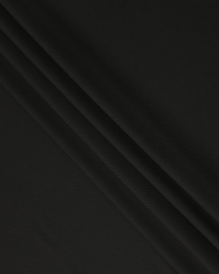 Super 130 Black Italian Wool Suiting Fabric 150cm