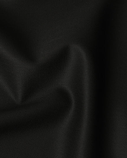 Super 150 Black Italian Wool Suiting Fabric 150cm