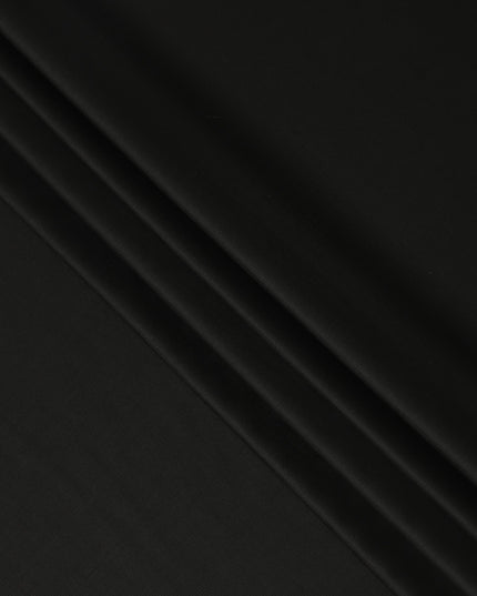 Super 150 Black Italian Wool Suiting Fabric 150cm