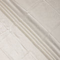 Off White Pure Silk Satin Fabric with Subtle Metallic Finish, 140 Cms Width, China-D25340