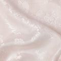 Powder Pink Pure Silk Satin Fabric with Subtle Metallic Finish, 140 Cms Width, China-D25341