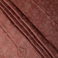 Rust Red Pure Silk Satin Fabric with Subtle Metallic Finish, 140 Cms Width, China-D25339