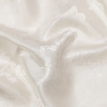 Cream Pure Silk Satin Fabric with Subtle Metallic Finish, 140 Cms Width, China-D25337