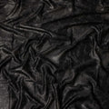 Black Floral Jacquard Pure Silk Satin Fabric 140 Cms Width Made in China-D24909