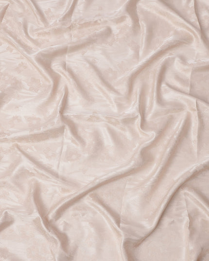 Blush Pink Pure Silk Satin Fabric with Subtle Metallic Finish, 140 Cms Width, China-D25331