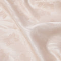 Light Pink Floral Jacquard Pure Silk Satin Fabric 140 Cms Width Made in China-D24913