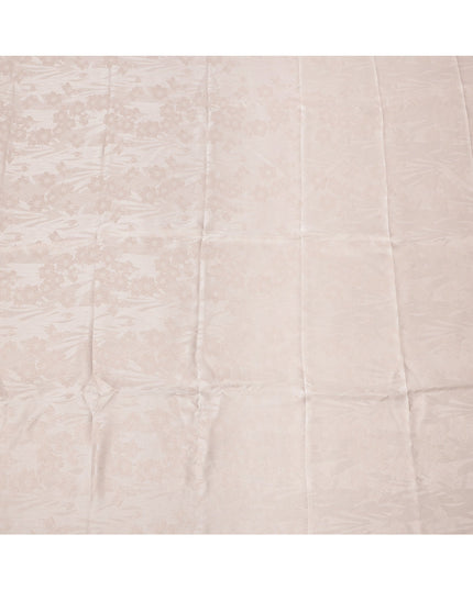 Blush Pink Pure Silk Satin Fabric with Subtle Metallic Finish, 140 Cms Width, China-D25331