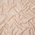 Light Peach Pure Silk Satin Fabric with Subtle Metallic Finish, 140 Cms Width, China-D25342