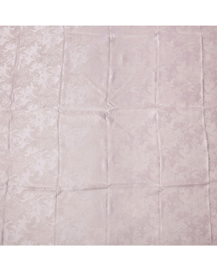 Light Pink Pure Silk Satin Fabric with Subtle Metallic Finish, 140 Cms Width, China-D25335