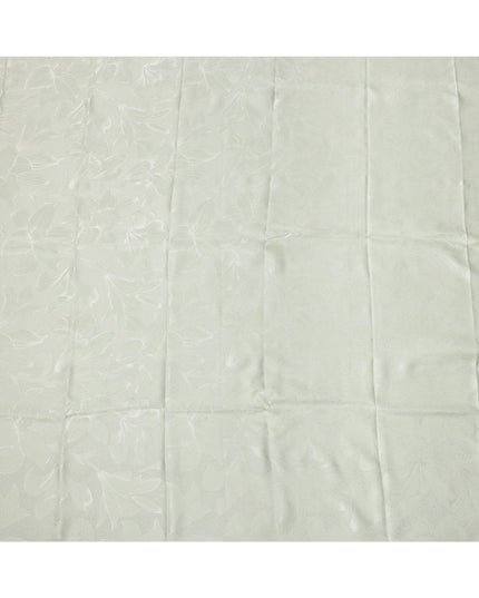 Light Lime Green Pure Silk Satin Fabric with Subtle Metallic Finish, 140 Cms Width, China-D25329