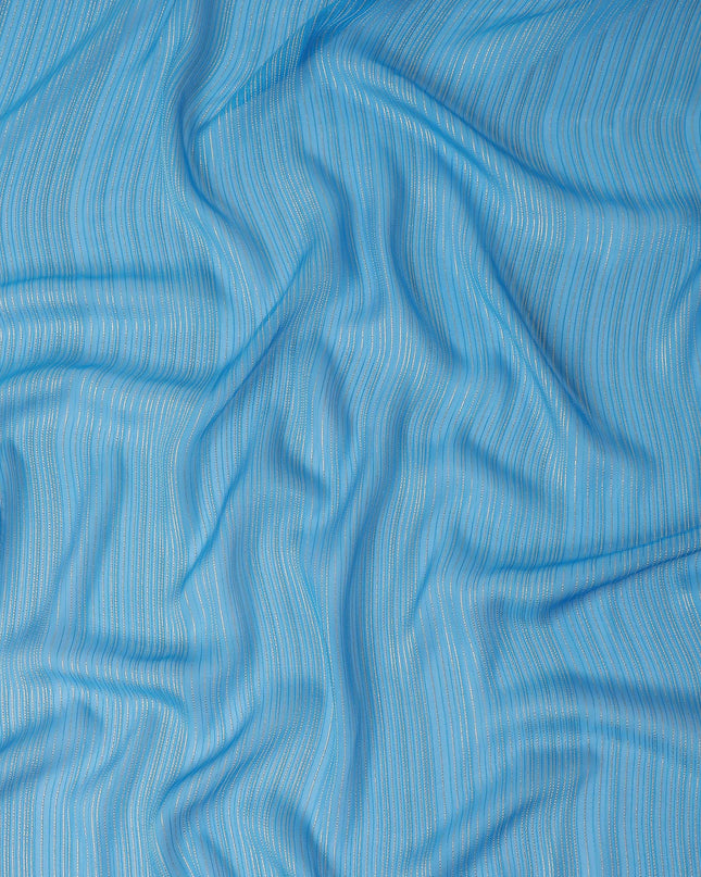 Cerulean Sky Blue Silk Garbasaar Piece 2m | Regal Fabrics