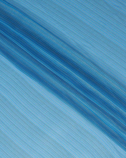 Cerulean Sky Blue Silk Garbasaar Piece 2m | Regal Fabrics