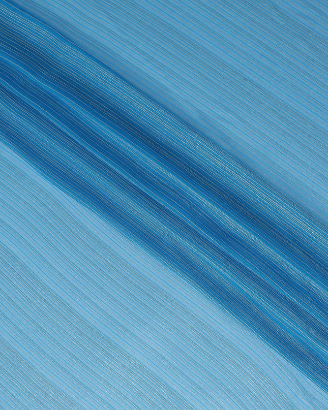 Cerulean Sky Blue Silk Garbasaar Piece 2m | Regal Fabrics