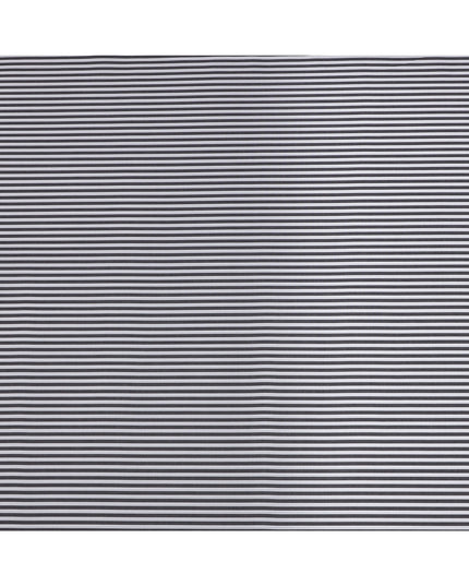White and Black Horizontal Stripe Italian 100% Cotton Shirting Fabric, 150 Cms, Italy-D24940