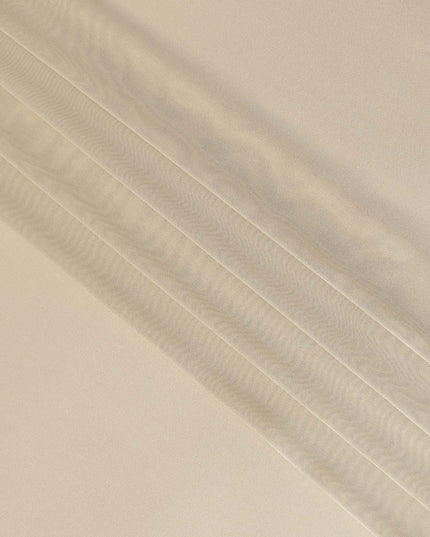 Beige Premium Pure Silk Lame Fabric 110 Cms Width, France-D25461