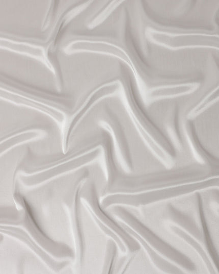 Pearl White Plain Silk Lame Fabric 110cm
