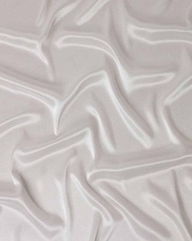 Pearl White Plain Silk Lame Fabric 110cm
