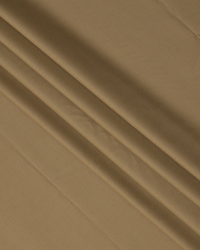 Beige Plain Super 120's Blended Wool Suiting Fabric, 150 Cms, India-D24969