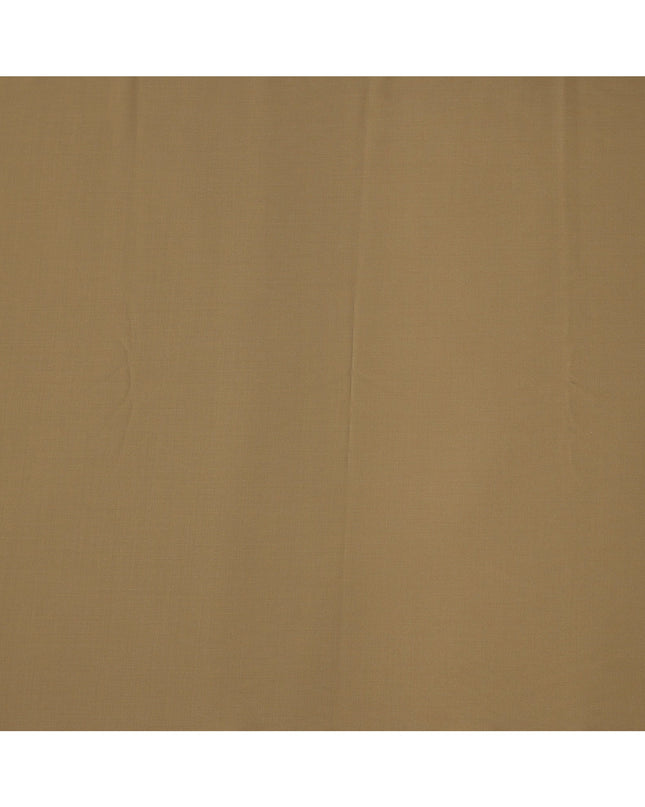 Beige Plain Super 120's Blended Wool Suiting Fabric, 150 Cms, India-D24969