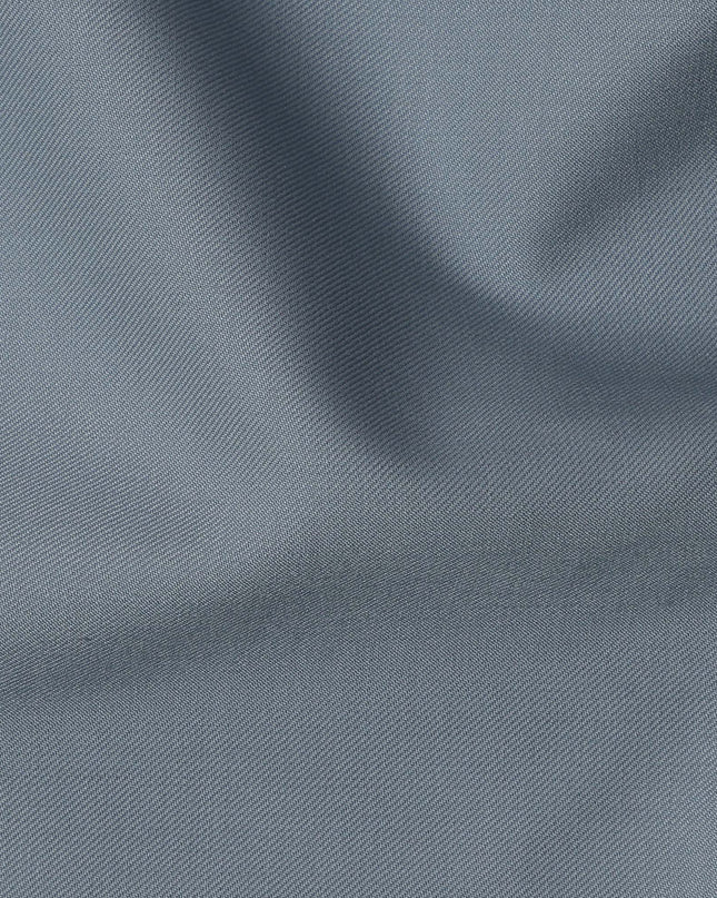 Light Blue Plain Super 120's Blended Wool Suiting Fabric, 150 Cms, India-D24972