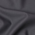 Charcoal Grey Plain Super 120's Blended Wool Suiting Fabric, 150 Cms, India-D24965