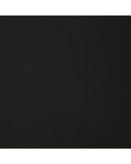 Jet Black Plain Super 120's Blended Wool Suiting Fabric, 150 Cms, India-D24964