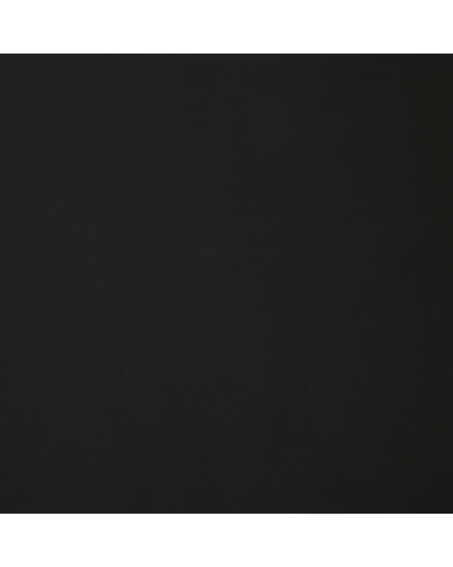 Jet Black Plain Super 120's Blended Wool Suiting Fabric, 150 Cms, India-D24964