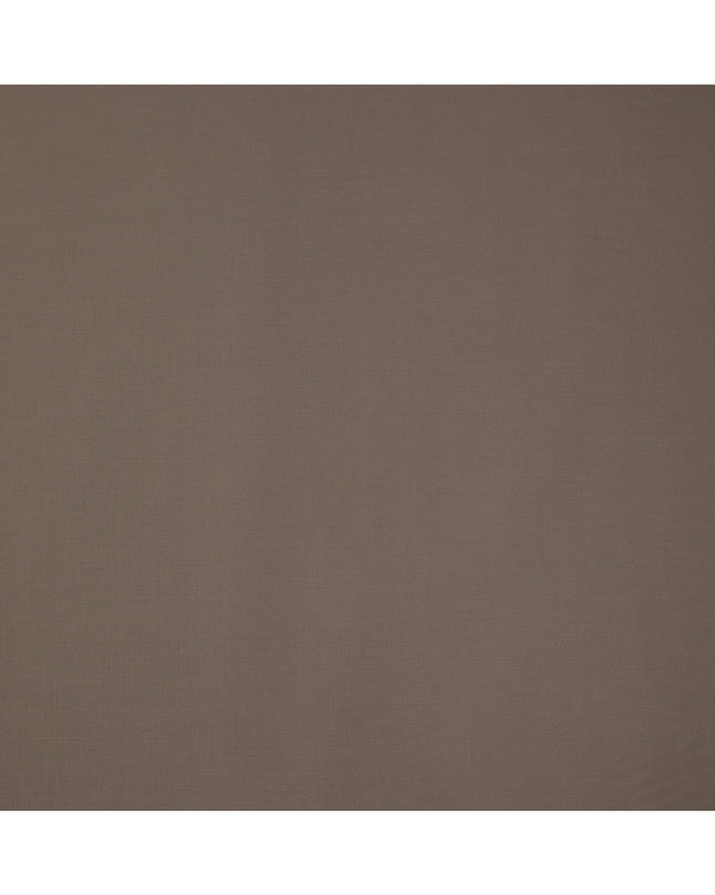 Taupe Plain Super 120's Blended Wool Suiting Fabric, 150 Cms, India-D24962