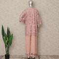 Soft Pink Lace Embroidered Co Ord Set Party Wear