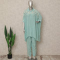 Sea Green Embroidered Co Ord Set Party Wear
