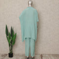 Sea Green Embroidered Co Ord Set Party Wear