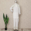 Ivory Yellow Floral Co Ord Set Party Wear Women